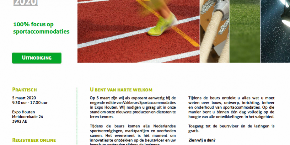 vakbeurs sportaccommodaties expo houten